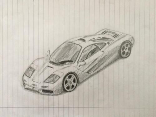Drawing of McLaren F1 Car